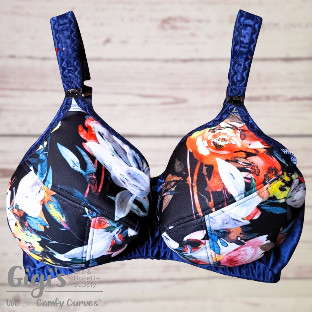 Tropical Scuba Navy Nursing Bra Darlene E Gigis Bra Supply