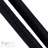 Hooks and Eyes Tape, Nylon Hook and Eye Tape Single Row (per 8 Hooks, ~6")