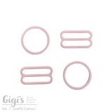 Sliders and Rings, Nylon Coated Metal, 2 Sliders and 2 Rings Set