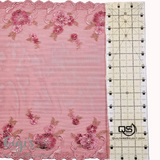 Lace, 12" Rosy Ribbons Rigid Lace, ~12 inch