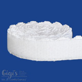 Elastic, Back Band Elastic, Scalloped Edge Plush, per 1 Yard