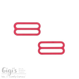 Sliders and Rings, Nylon Coated Metal, 2 Sliders Set