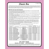 Bra Pattern, Classic Full Bra, Bra-Makers Supply