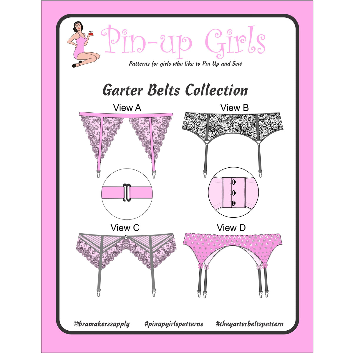 Garter Belts Pattern, Bra-Makers Supply Gigis Bra Supply Garter Belts Pattern, Bra-Makers Supply Gigis Bra Supply