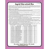 Bra Pattern, Ingrid Non-Wired Bra, Bra-Makers Supply