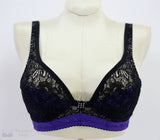 Connectors, Crystal Connectors, Crystal 9-Patch Bra Bridge Connector Small in Black - Gigi's Bra Supply
