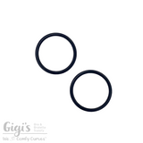 Sliders and Rings, Nylon Coated Metal, 2 Rings Set