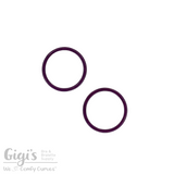 Sliders and Rings, Nylon Coated Metal, 2 Rings Set