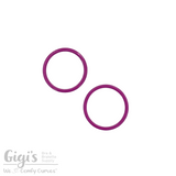 Sliders and Rings, Nylon Coated Metal, 2 Rings Set