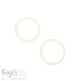 Sliders and Rings, Nylon Coated Metal, 2 Rings Set