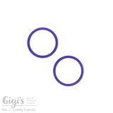 Sliders and Rings, Nylon Coated Metal, 2 Rings Set