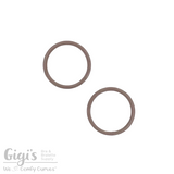 Sliders and Rings, Nylon Coated Metal, 2 Rings Set