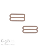 Sliders and Rings, Nylon Coated Metal, 2 Sliders Set