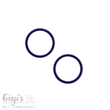 Sliders and Rings, Nylon Coated Metal, 2 Rings Set