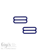 Sliders and Rings, Nylon Coated Metal, 2 Sliders Set
