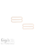 Sliders and Rings, Nylon Coated Metal, 2 Sliders Set