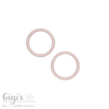Sliders and Rings, Nylon Coated Metal, 2 Rings Set