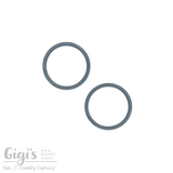 Sliders and Rings, Nylon Coated Metal, 2 Rings Set