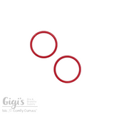 Sliders and Rings, Nylon Coated Metal, 2 Rings Set