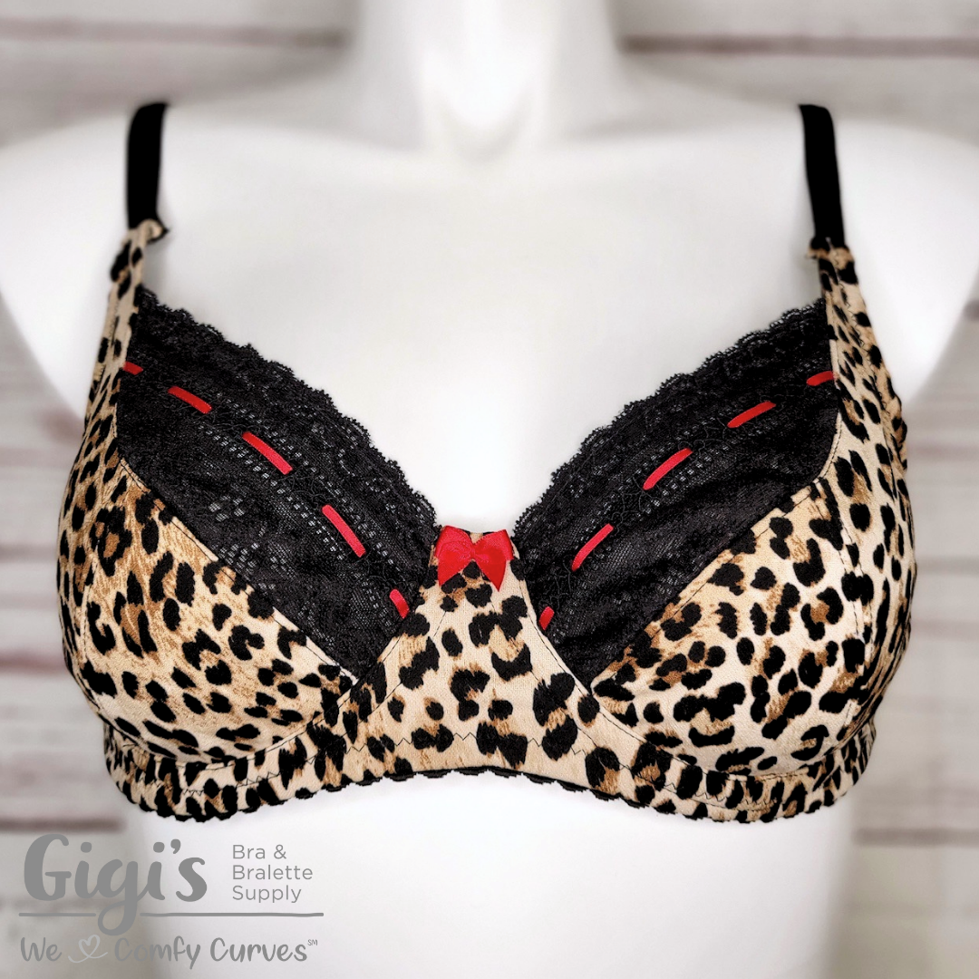 Leopard Ba Leopard and Lace Freja Bra | Gigis Bra Supply