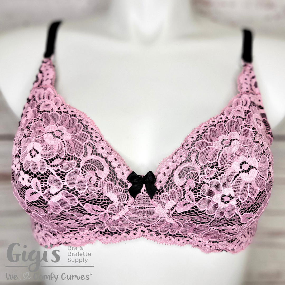 Rose and Black Amethyst Bra– Gigis Bra Supply