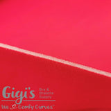 Red, 1/8", Foam, Classic Bra Makers Supply, Cut-and-Sew Foam, per 1/2 yard - Gigi's Bra Supply