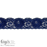 Lace, 1" Floral Stretch Lace Trim