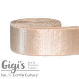 Beige, Elastic, 3/4", Strap Elastic, Satin Bra Strap Elastic, per 1 Yard - Gigis Bra Supply