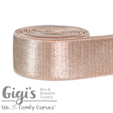Dark Beige, Elastic, 3/4", Strap Elastic, Satin Bra Strap Elastic, per 1 Yard - Gigis Bra Supply