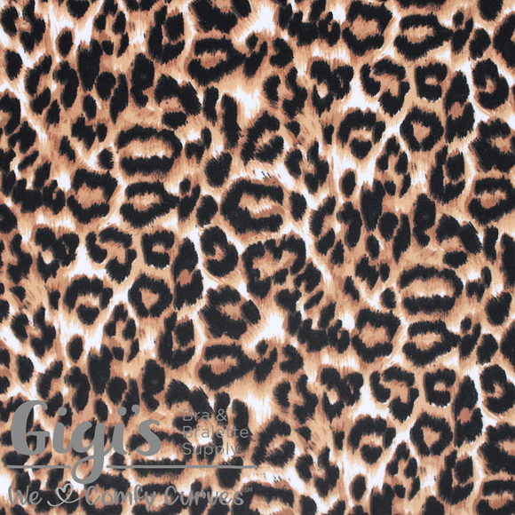 Fabric, Scuba Print Fabric, Large Leopard Print Scuba Fabric per 1/2 Yard