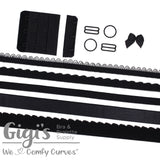 Black, Bra Findings Kit, for the Classic, Shelley, Sherri and Linda Bra Patterns from Bra Makers Supply - Gigis Bra Supply