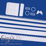 White, Bra Findings Kit, for the Classic, Shelley, Sherri and Linda Bra Patterns from Bra Makers Supply - Gigis Bra Supply