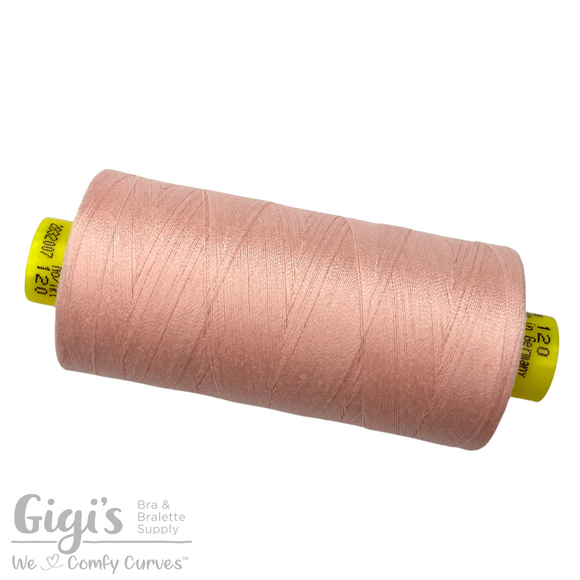 Bra Sewing Thread, Gütermann Mara 120 All Purpose Polyester Thread - Tex 25 – 1,000 Meters, 1,093 Yds.