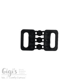 Connectors, Crystal Connectors, Crystal 9-Patch Bra Bridge Connector Small in Black