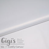 White, Fabric, Bra Cup Fabric, Duoplex Reversible Low Stretch Bra Cup Fabric 1/2 Yard - Gigis Bra Supply