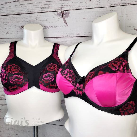 Bra Kit, Leopard and Lace Quartet Scuba Full Kit (Fabric and Findings)