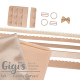 Bra Kit, Beige Full Kit (Fabric and Findings)