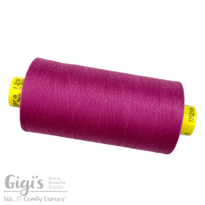 Bra Sewing Thread, Fuchsia, Gütermann Mara 120 All Purpose Polyester Thread - Tex 25 – 1,000 Meters, 1,093 Yds.