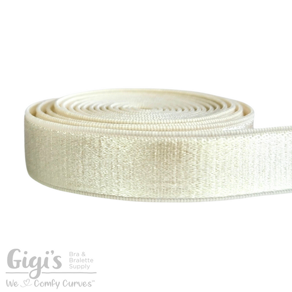 10mm Soft Off-White Lingerie elastic #6106, bra strap elastic, 3/8 wide  elastic