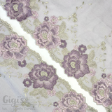 Tulle, Lavender Blooms Tulle, 8"
