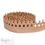 Light Copper, Elastic, Stretch Trim, 3/8" Crochet Elastic Trim - Gigis Bra Supply