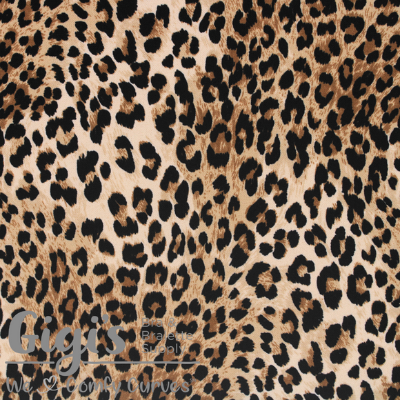 Fabric, Scuba Print Fabric, Leopard Print Scuba Fabric per 1/2 Yard