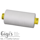 Bra Sewing Thread, Gütermann Mara 120 All Purpose Polyester Thread - Tex 25 – 1,000 Meters, 1,093 Yds.
