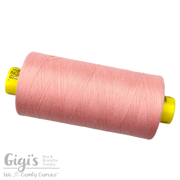 Bra Sewing Thread, Pink, Gütermann Mara 120 All Purpose Polyester Thread - Tex 25 – 1,000 Meters, 1,093 Yds.