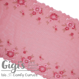Lace, 12" Rosy Ribbons Rigid Lace, ~12 inch