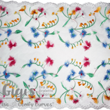 Lace, 11.5" Wildflower Meadows Rigid Lace, ~11.5 inch