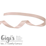 Beige, Ribbon, 5/8", Double Faced Satin Ribbon - Gigi's Bra Supply