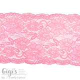 Lace, Stretch Lace, 6" Rose Floral Stretch Lace, 6 inch