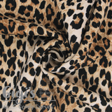 Fabric, Scuba Print Fabric, Leopard Print Scuba Fabric per 1/2 Yard