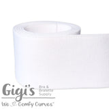 White, Waistband Elastic, Plush Waistband Elastic, Sports Bra Elastic - Gigi's Bra Supply